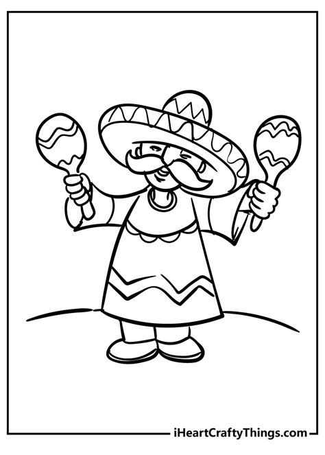 Mexico State Flower Coloring Pages