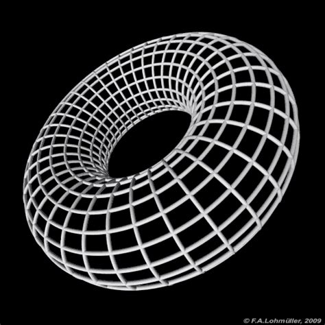 Wireframe Torus by Friedrich A. Lohmueller Visual Illusion, Illusion Art, Third Eye Art, Science ...