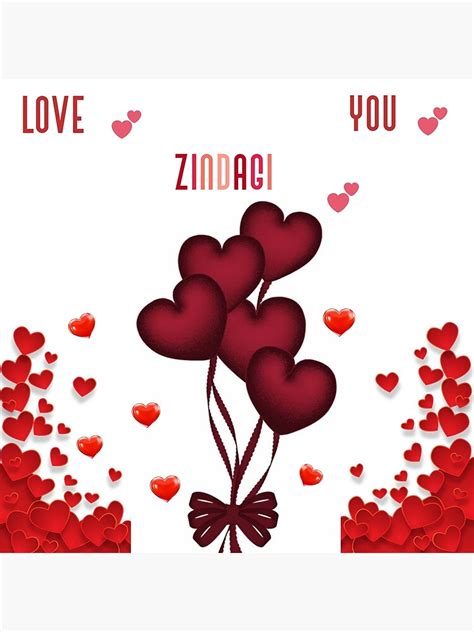 "Love you zindagi" Poster for Sale by megha55 | Redbubble