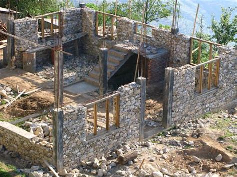 Stacked stone construction, Chisapani, | Stone house plans, Building ...