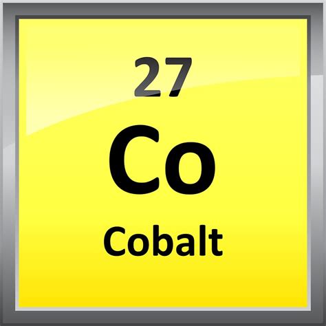 Cobalt Periodic Table Square | www.pixshark.com - Images Galleries With ...