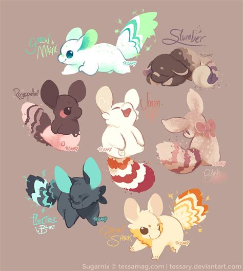 Spark + Powder Sugarnix set 1 | Dibujos kawaii, Dibujos bonitos de ...