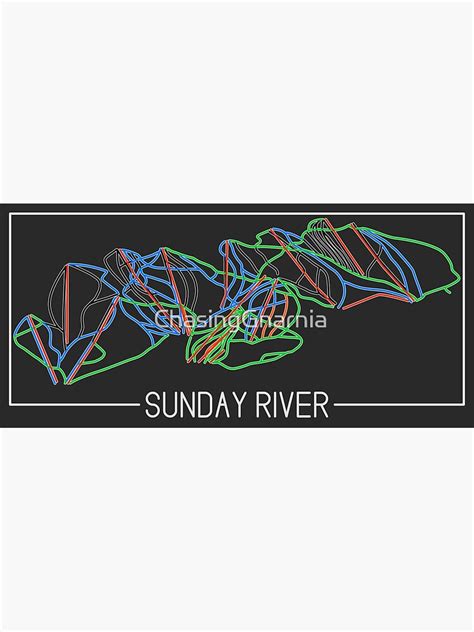 "Sunday River Colored Trail Map" Poster for Sale by ChasingGnarnia ...