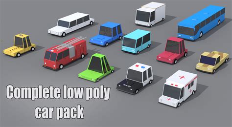 Complete Low poly car pack - Finished Projects - Blender Artists Community