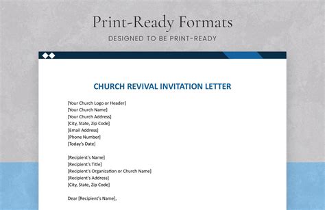 Church Revival Invitation Letter in Word, Google Docs - Download | Template.net