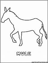 Mule Coloring Page sketch template