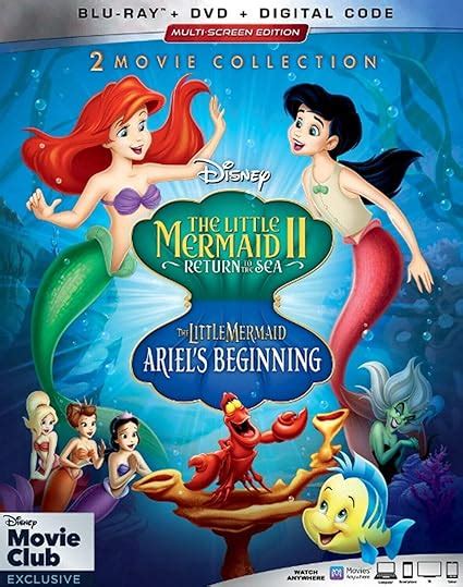 Amazon.com: The Little Mermaid II + Ariel's Beginning 2-Movie ...