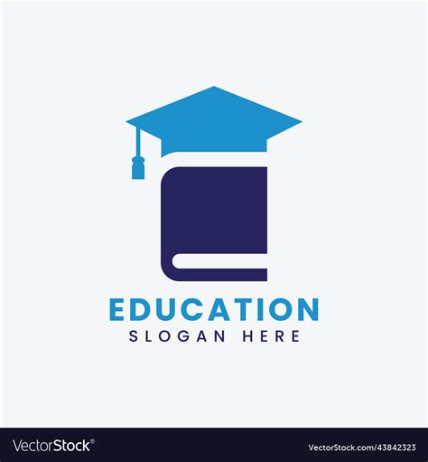 Modern teach learn educational logo design Vector Image