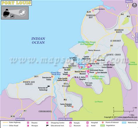 Cities in Mauritius | Mauritius Cities Map