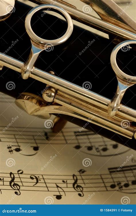 Clarinet stock image. Image of baroque, note, musical - 1584391