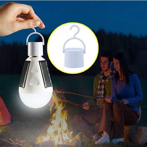 Solar Powered LED camping lantern rechargeable/Multi-functional Solar light bulb Lamp E26 7W ...