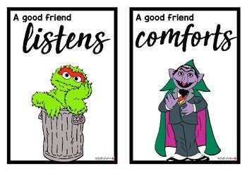 Sesame Street Friendship Quotes by Hello Mrs Redfern | TpT