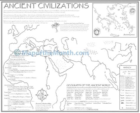 Ancient Civilizations Map - Maps for the Classroom