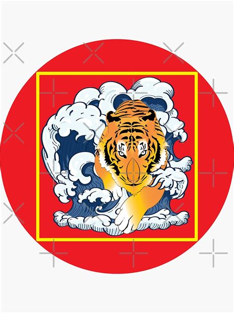 "Water Tiger Chinese Zodiac" Sticker for Sale by waawi-studio | Redbubble