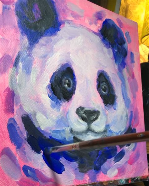 Panda Painting Timelapse [Video] | Panda painting, Colorful animal ...