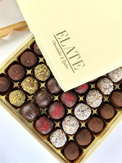 Date Truffles Gift Box- Large - Elate Chocolates and Dates