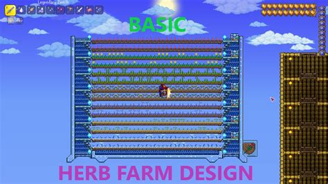 SIMPLE and EFFECTIVE herb farm terraria - YouTube