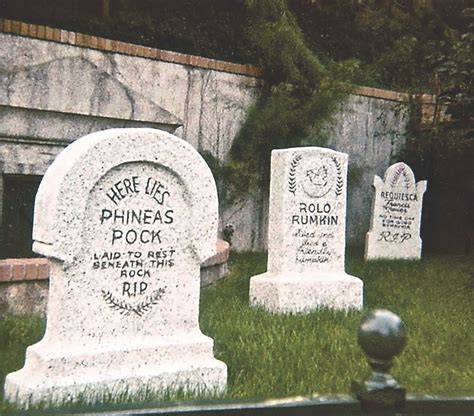 Original Phineas Pock Haunted Mansion Tombstone Prop.