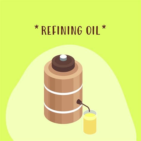 Premium Vector | Oil refining illustration