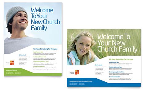 Church Youth Ministry Poster Template Design