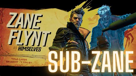 Borderlands 3 Zane Build: Sub-Zane [level 65, Mayhem 11] + SAVE FILE