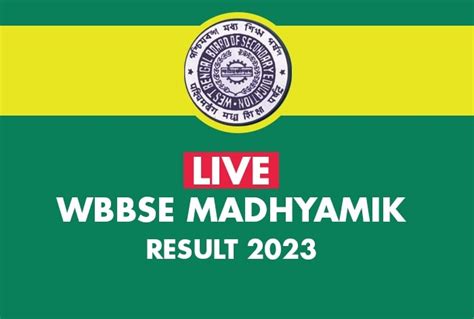 WBBSE Madhyamik Result 2023: West Bengal Board Class 10 Result DECLARED At Wbresults.Nic.In; 86. ...