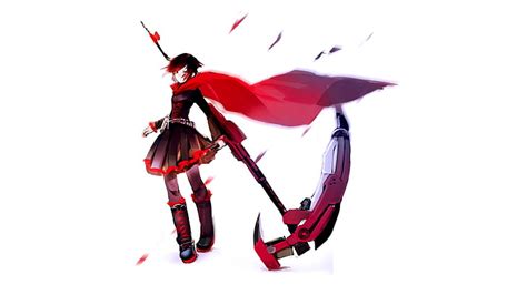 5760x1080px | free download | HD wallpaper: girl carrying scythe illustration, red, RWBY, anime ...