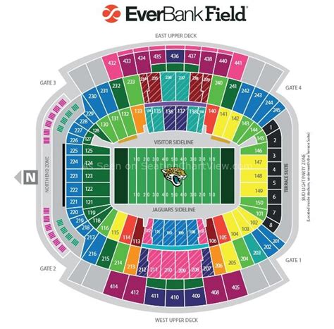 EverBank Field, Jacksonville FL - Seating Chart View