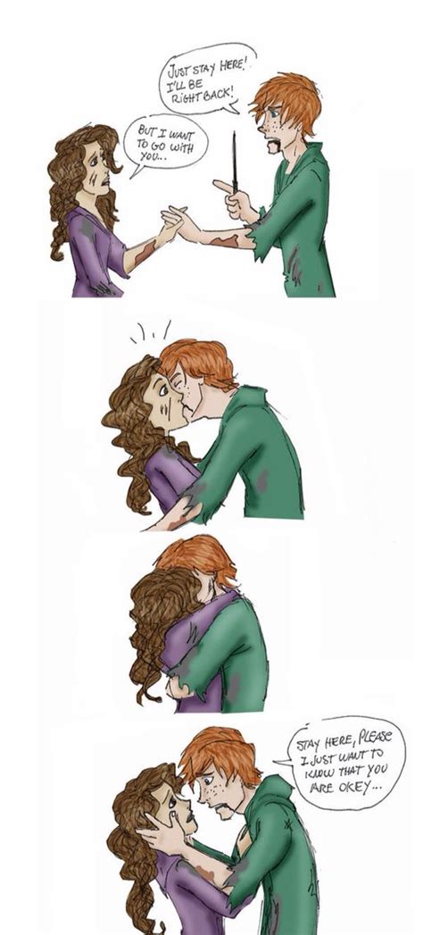 Ron And Hermione Kiss Fan Art