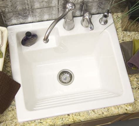 Shop The Mine on Lowes.com | Laundry sink, Laundry room sink, Laundry in bathroom