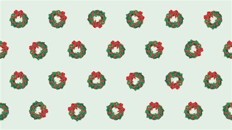 Free Beautiful Christmas Wreath Background PowerPoint & Google slides