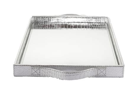 Glass Silver Tray – corpshop.in