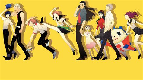 Persona 4 HD Wallpaper: Iconic Characters Together