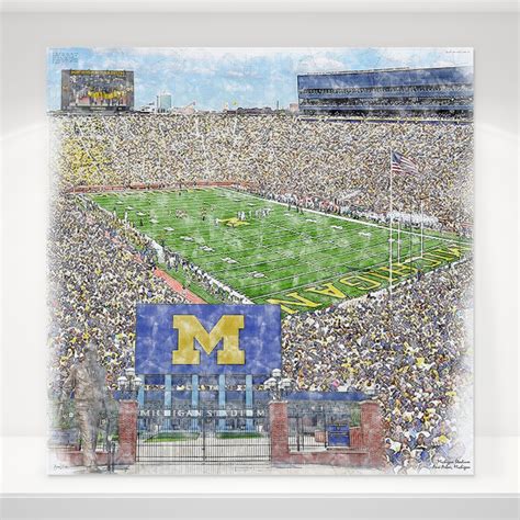 Michigan Stadium Prints, Michigan Stadium Canvas Wrap