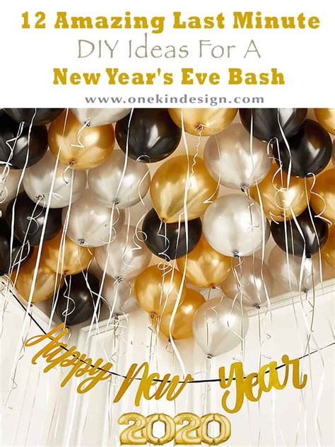 10 Amazing Last Minute DIY Ideas For A New Year's Eve Bash