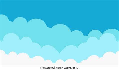 Sky Blue Background Banner Template Design Stock Vector (Royalty Free ...