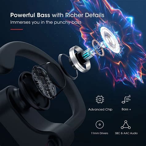 Manufacturer Price Safe and convenient payment Bass Bluetooth Headphones V5.0,Running Headphones ...