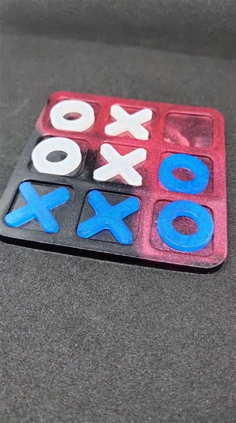 Custom Resin tic tac toe Family board game set xoxo custom | Etsy