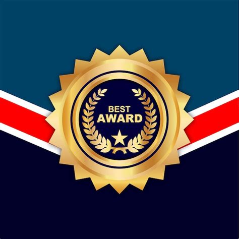 Premium Vector | Best award gold badge