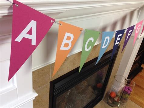 Alphabet Banner ABC Banner Bright Colors Classroom