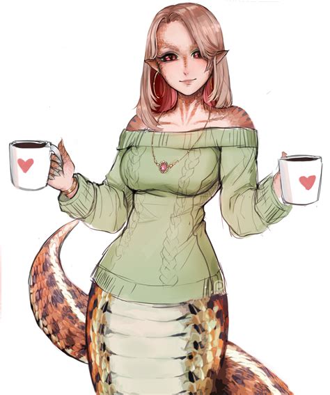 A snek by fiship | Lamia / Naga | Know Your Meme