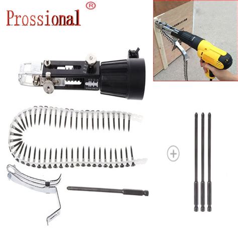 New Automatic Chain Nail Gun Adapter Screw Gun Nozzle Adapter Nail ...