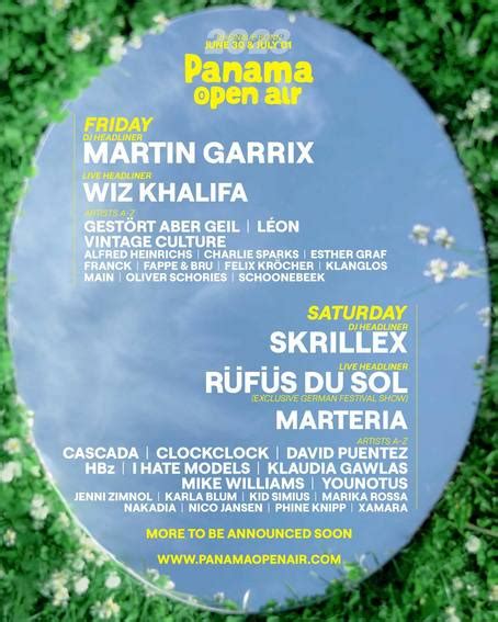 Panama Open Air 2023 Bonn Line-up, Tickets & Dates Jun 2023 – Songkick