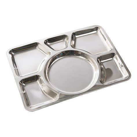 Mess Tray Stainless Steel 6 Compartment | Mess Tray Stainless Steel 6 ...