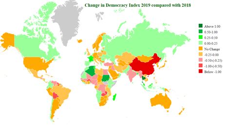 Democracy Index 2019 - StatisticsTimes.com