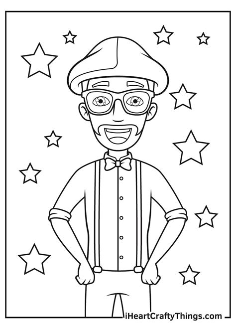 Blippi Pages Printable Coloring Pages