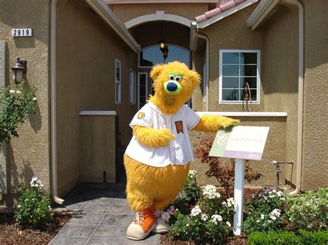 The Fresno Grizzlies mascot, Parker, visited the Hampton Renaissance ...