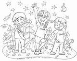 Brownies Colouring Page  pages Coloring Christmas sketch template