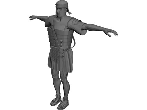 Roman Soldier 3D Model - 3DCADBrowser