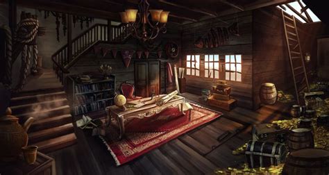 Pirate ship interior, Zz Thor on ArtStation at https://www.artstation ...